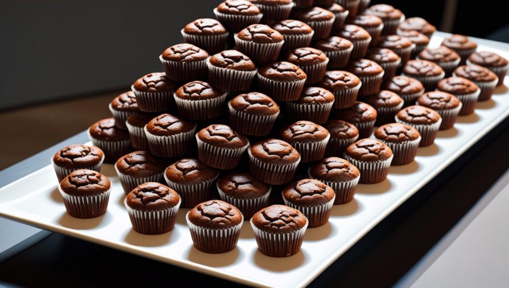 Mini Double Chocolate Muffins